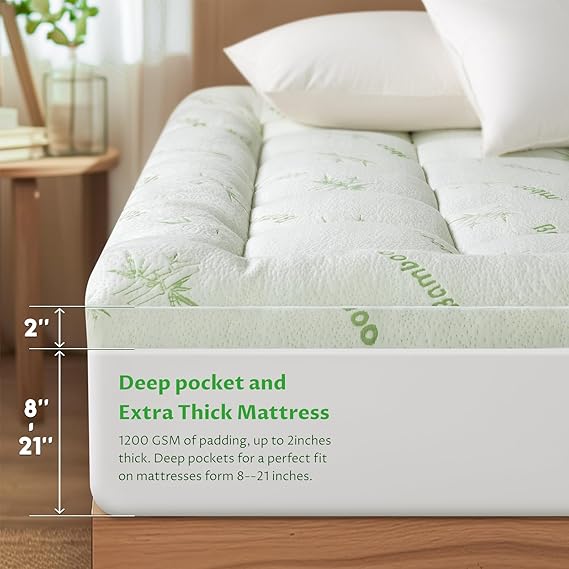 Eco Toppers™ | Cooling Bamboo Mattress Topper